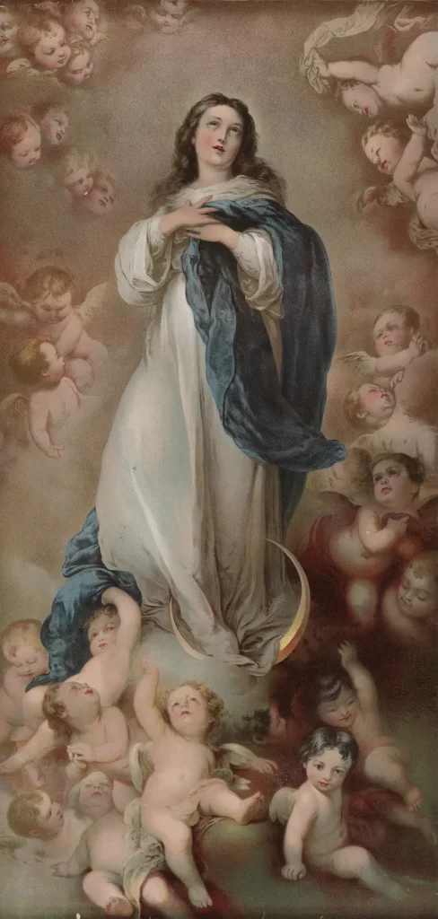 American lithographic company picture of Virgin Mary